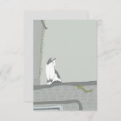 De kat op het hek bedankkaart (Voorkant / Achterkant)