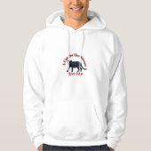 De kat op straat, houdt van het leven. hoodie (Voorkant)