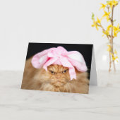 De Kat Pasen van het konijntje Kaart (Gele Bloem)