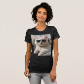 De kat-piloot. t-shirt (Voorkant volledig)