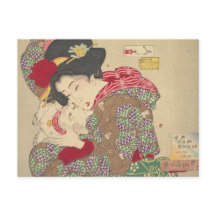 De kat plagen (1888) prent door Tsukioka Yoshitosh