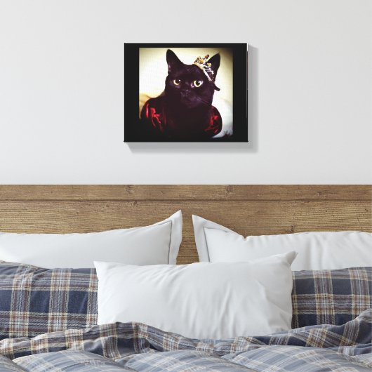 De Kat prinses Canvas Afdruk (Insitu (Slaapkamer))
