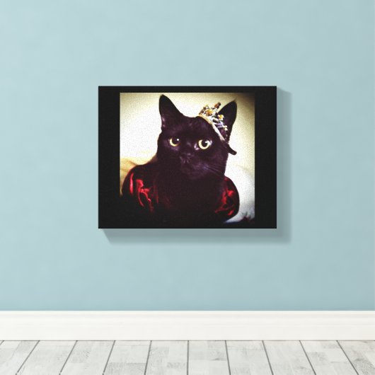 De Kat prinses Canvas Afdruk (Insitu (Houten vloer))