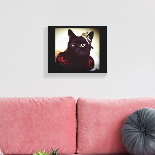 De Kat prinses Canvas Afdruk (Insitu (Woonkamer))