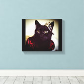 De Kat prinses Canvas Afdruk (Insitu (Houten vloer))