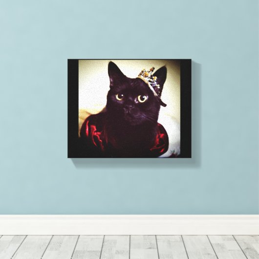 De Kat prinses Canvas Afdruk (Insitu (Houten vloer))