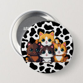 De "kat" ronde button 7,6 cm