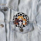 De "kat" ronde button 7,6 cm (In situ)