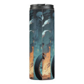 De kat spookrijder thermosbeker (Achterkant)