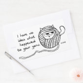 De kat steelt je garen - Funny Cat Stickers (Envelop)