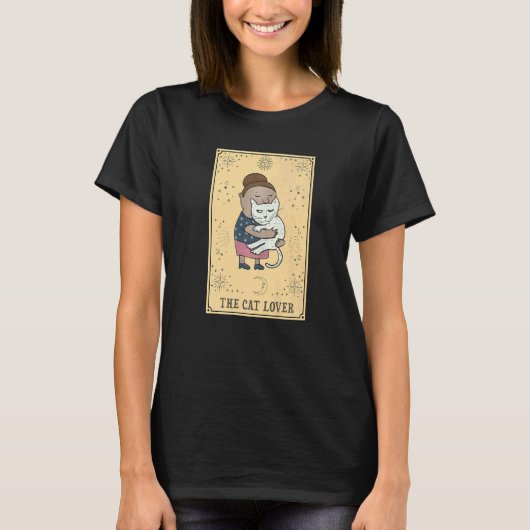 De kat Tarot-spot T-shirt (Voorkant)