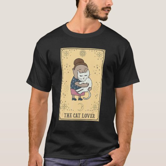 De kat Tarot-spot T-shirt (Voorkant)