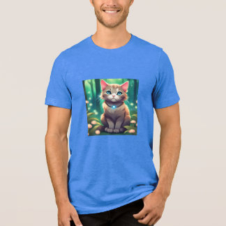 De kat Tri-Blend shirt