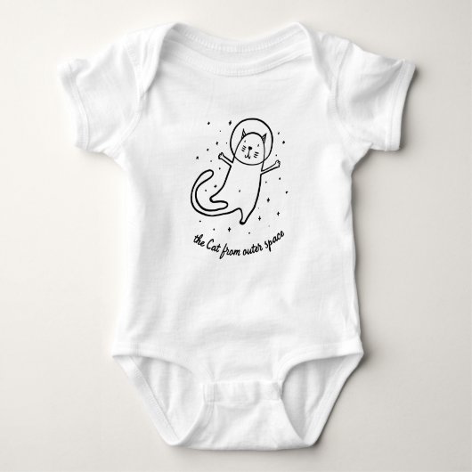 De Kat Uit De Buitenruimte Schattige Astronaut Kit Romper (Voorkant)