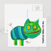 de kat uit Istanbul Briefkaart (Voorkant / Achterkant)
