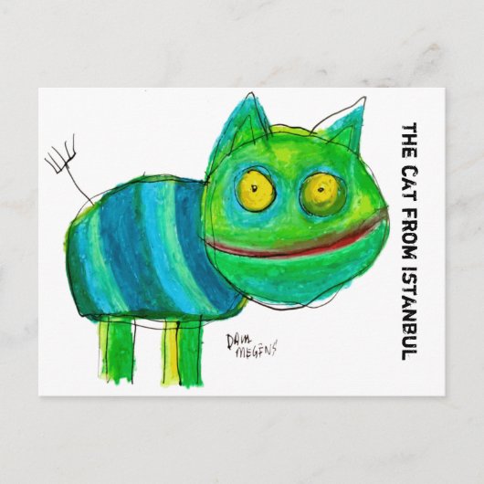 de kat uit Istanbul Briefkaart (Voorkant)