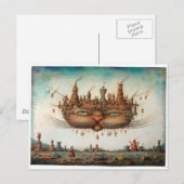 De Kat van Cheshire Briefkaart (Voorkant / Achterkant)