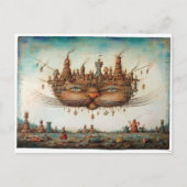 De Kat van Cheshire Briefkaart (Voorkant)