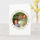 DE KAT VAN CHESHIRE - OM HET EVEN WELKE WEG ZAL KAART (Gele Bloem)