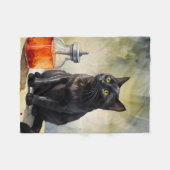 De kat van de alchemist fleece deken (Voorkant (Horizontaal))