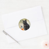 De kat van de alchemist ronde sticker (Envelop)