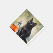 De kat van de alchemist servet (Hoek)