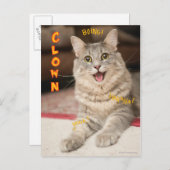 De Kat van de clown Briefkaart (Voorkant / Achterkant)