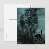 De kat van de heks briefkaart (Voorkant / Achterkant)