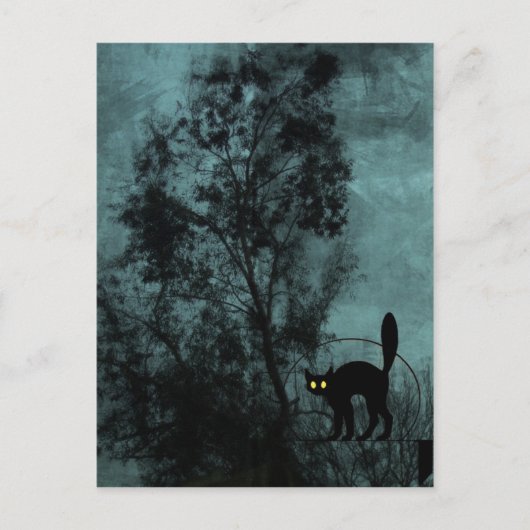 De kat van de heks briefkaart (Voorkant)