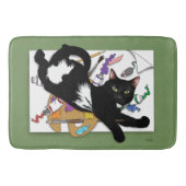 De kat van de kunstenaar badmat (Voorkant)