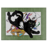De kat van de kunstenaar snijplank (Voorkant)