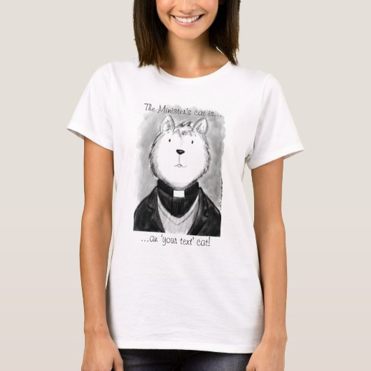 De kat van de minister. t-shirt (Voorkant)