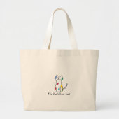 De kat van de Regenboog Grote Tote Bag (Voorkant)