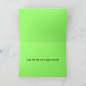 De Kat van de Sfinx van Kerstmis van Meowy Feestdagen Kaart (Binnen)