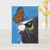 De Kat van de smoking en de Vlinder van de Kaart (Gele Bloem)