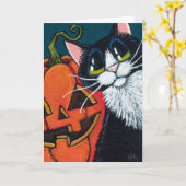 De Kat van de smoking en het Glimlachen de Kaart (Gele Bloem)