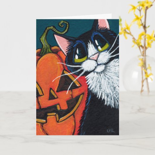 De Kat van de smoking en het Glimlachen de Kaart (Gele Bloem)