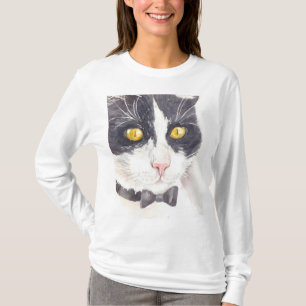 De kat van de smoking t-shirt