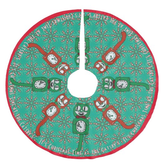 De  Kat van de terugkeer - Klok Personeel Kerstboom Rok (Voorkant)