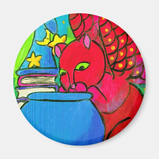 De kat van de tovenaar magneet (Voorkant)