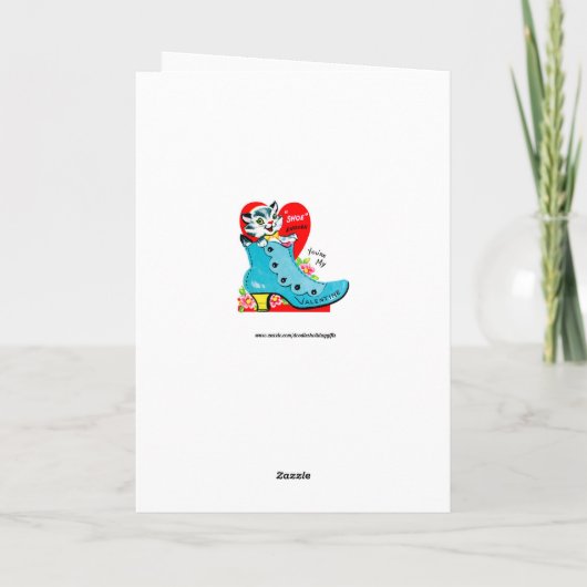 De kat van de Valentijn van de terugkeer voegt be Feestdagen Kaart (Achterkant)