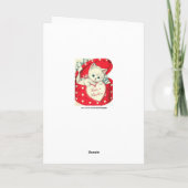 De kat van de  Valentijn van de terugkeer voegt be Feestdagen Kaart (Achterkant)