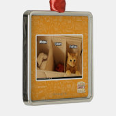 De Kat van de wasserij Metalen Ornament (Rechts)