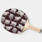 De Kat van het kat ziet Patroon met het Afbeelding Tafeltennisbatje (Zijkant)