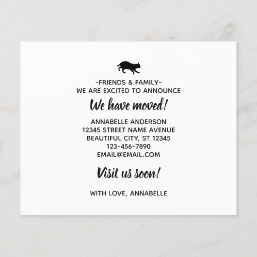 De Kat van het Pet van de begroting wij hebben Nie (Achterkant)