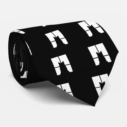 De Kat van het venster klikt om aan te passen krij Stropdas (Opgerold)