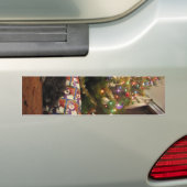De Kat van Kerstmis Bumpersticker (Op auto)