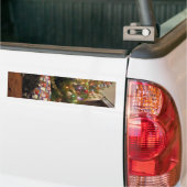 De Kat van Kerstmis Bumpersticker (Op Truck)