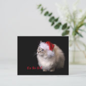 De Kat van Ragdoll van Kerstmis Feestdagenkaart (Staand voorkant)