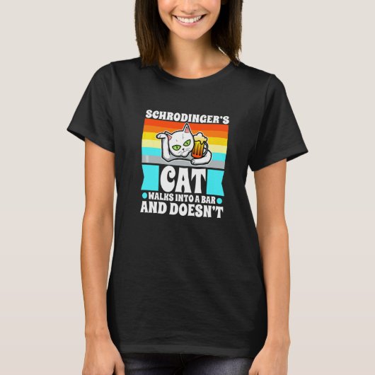 De kat van Schrödinger 1 T-shirt (Voorkant)